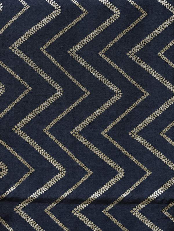 Banarasi tussar Georgette - Navy blue