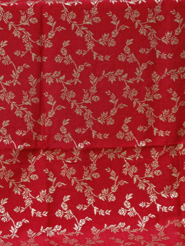 banarasi tussar Georgette - Red