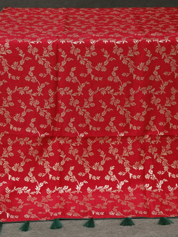 banarasi tussar Georgette - Red