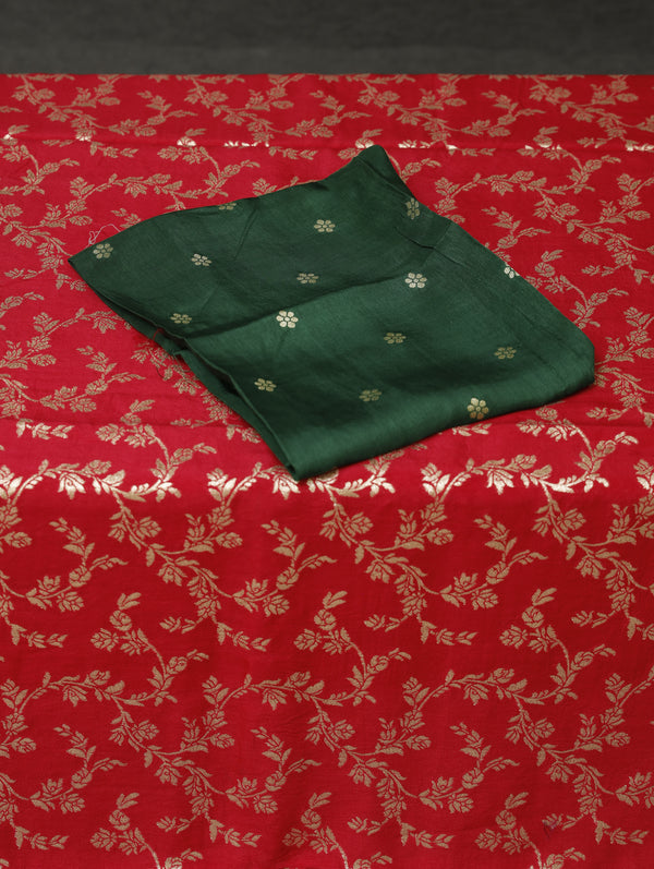 banarasi tussar Georgette - Red