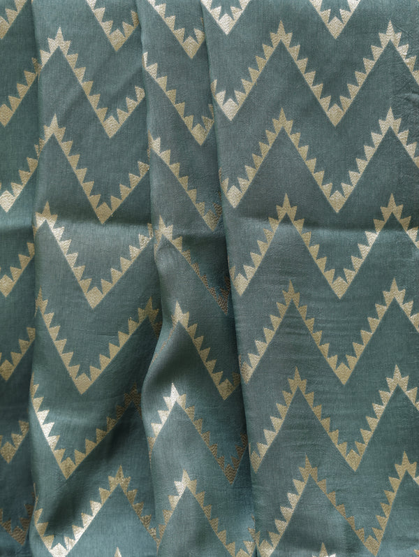 Banarasi tussar Georgette - Teal