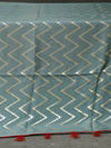 Banarasi tussar Georgette - Teal