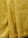 Khaddi Banarasi Georgette- Yellow