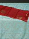 Banarasi tussar Georgette - Icey blue