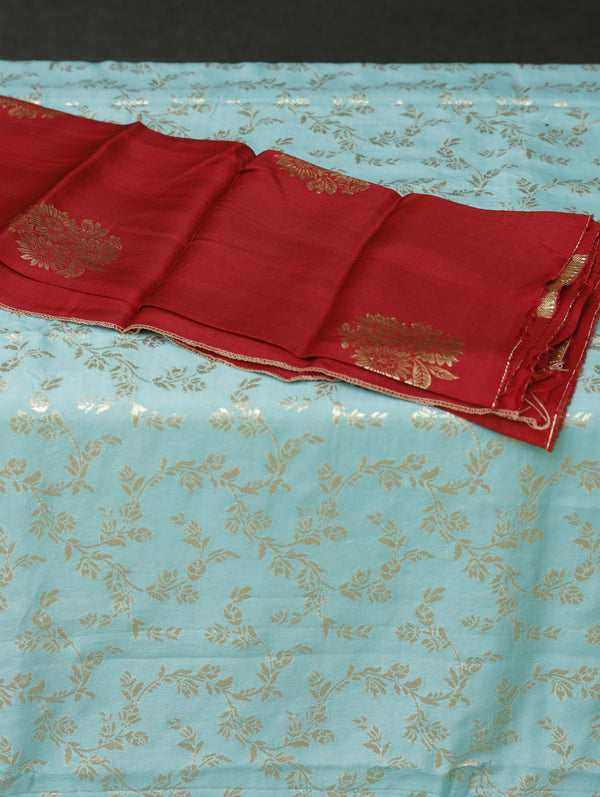 Banarasi tussar Georgette - Icey blue