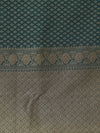 Banarasi silk saree -Emarald green