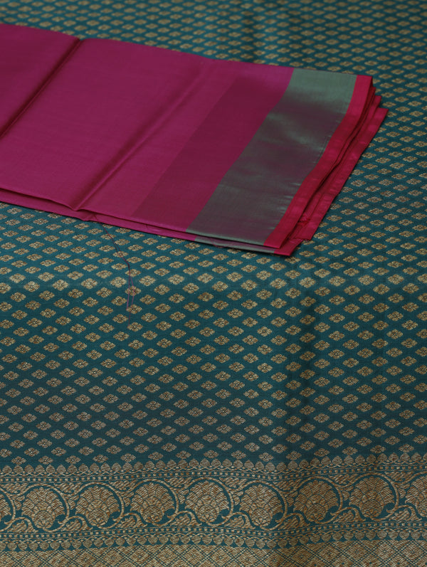 Banarasi silk saree -Emarald green