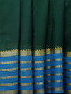 Mysore silk saree - Green with blue