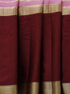 Mysore silk saree - Pink with maroon