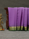 Mysore silk saree - Purple with green