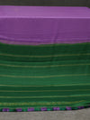 Mysore silk saree - Purple with green