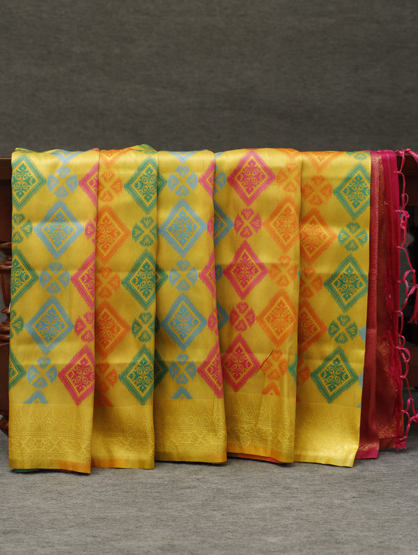 Banarasi soft silk - yellow