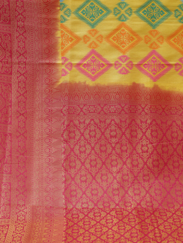 Banarasi soft silk - yellow