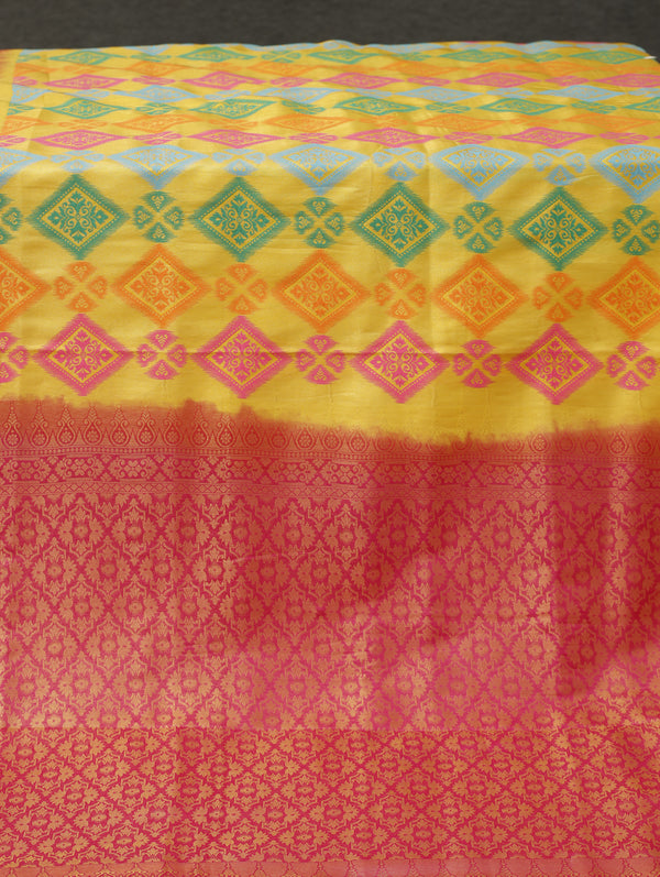 Banarasi soft silk - yellow