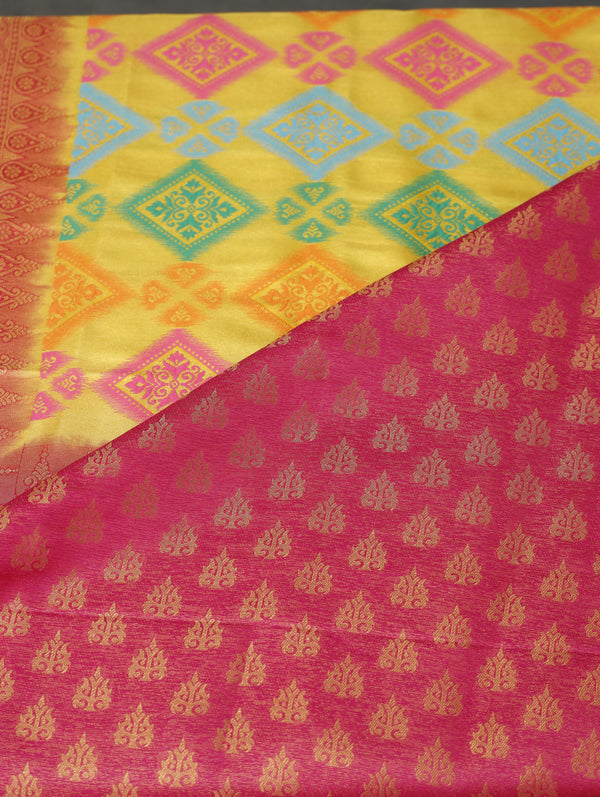 Banarasi soft silk - yellow