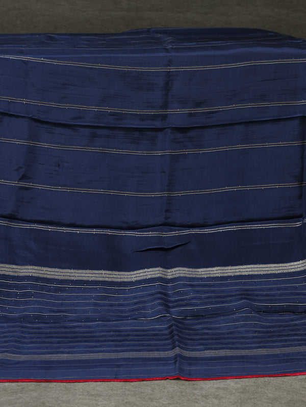 Banarasi georgette tissue - Navy blue