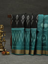 Ikkat silk saree -Black