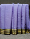 Mysore silk saree - lavender with black