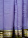 Mysore silk saree - lavender with black