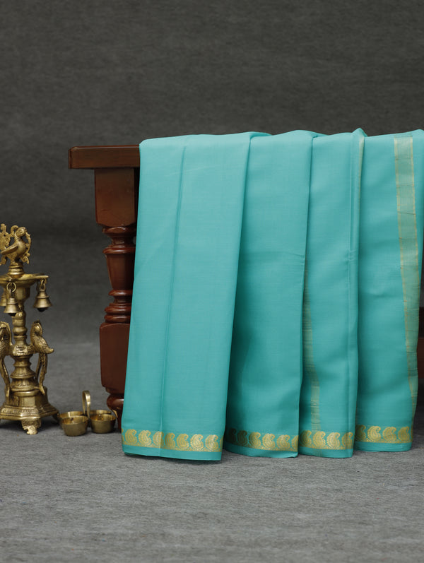 Mysore silk saree - Mint green