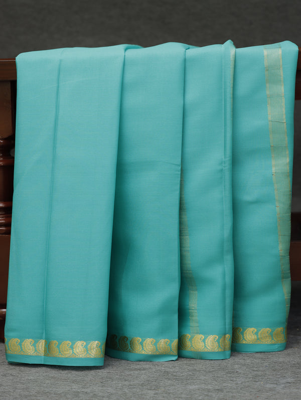 Mysore silk saree - Mint green