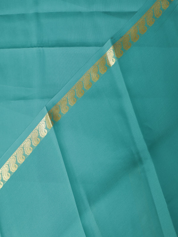 Mysore silk saree - Mint green