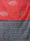 Kanjeevaram silk saree - Pink with grey