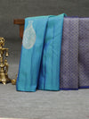 Kanjeevaram silk saree - Ocean blue