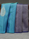 Kanjeevaram silk saree - Ocean blue