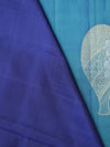 Kanjeevaram silk saree - Ocean blue