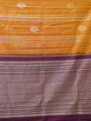 Kanjeevaram silk saree - Sunset orange