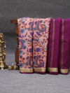 Kalamkari Mysore silk - Blush Pink