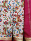 Kalamkari Mysore silk - off white