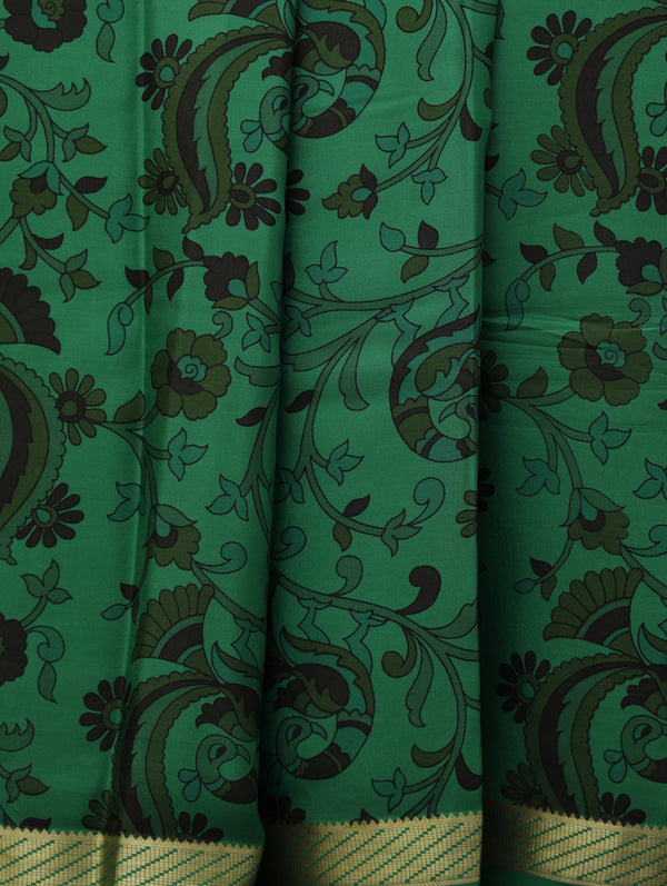 Kalamkari Mysore silk - green