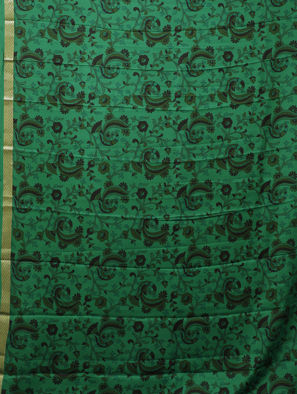 Kalamkari Mysore silk - green