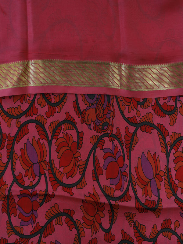 Kalamkari Mysore silk - Pink