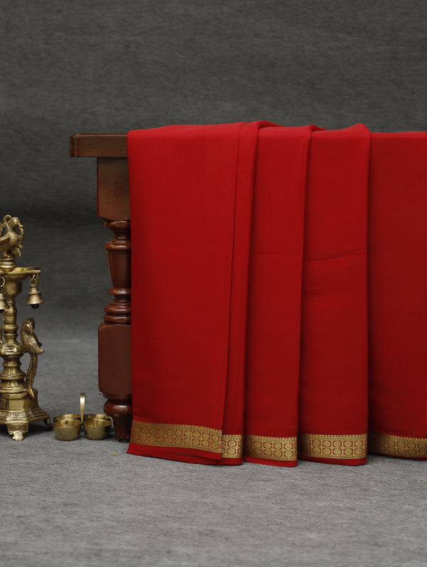 Mysore silk saree - red