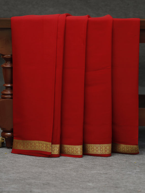 Mysore silk saree - red