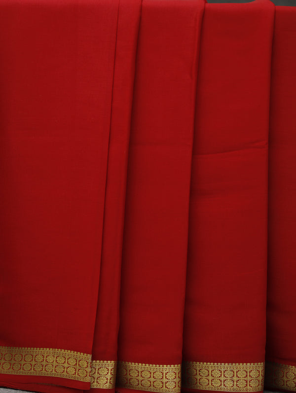Mysore silk saree - red