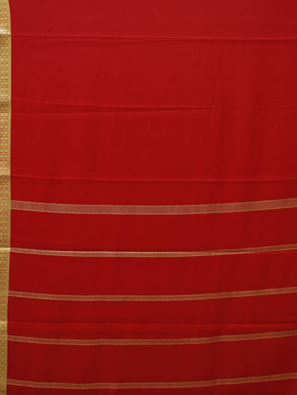 Mysore silk saree - red