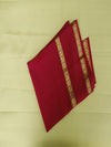 Mysore silk saree - Cream with red