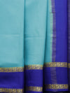 Mysore silk saree - light blue with ms blue