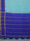 Mysore silk saree - light blue with ms blue