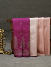 Kanjeevaram silk saree - Majenta with soft blush