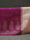 Kanjeevaram silk saree - Majenta with soft blush