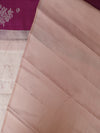 Kanjeevaram silk saree - Majenta with soft blush