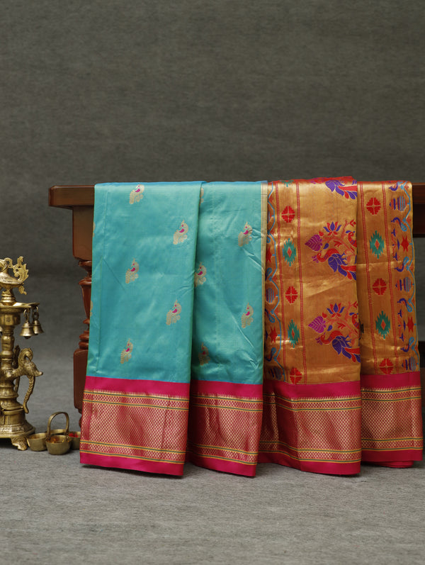Paithani silk - blue
