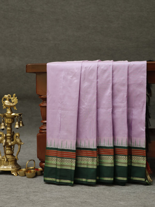 Kanjeevaram silk saree - lavender