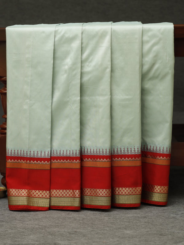 Kanjeevaram silk saree - Mint green