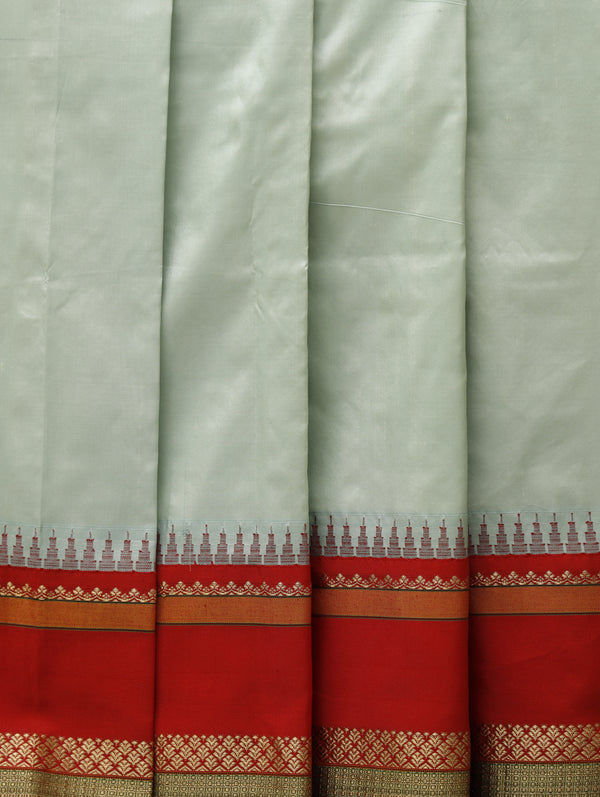 Kanjeevaram silk saree - Mint green